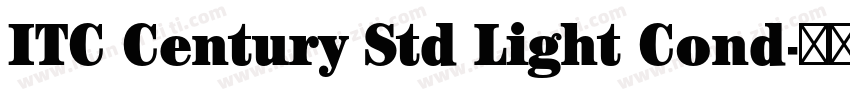 ITC Century Std Light Cond字体转换